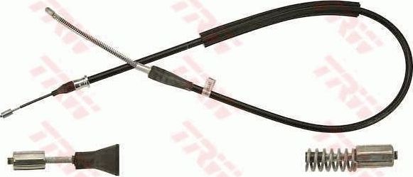 Трос ручника (тросик ручного тормоза) TRW правый/левый для Audi A2 2000-2005. Артикул GCH2648