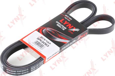 Приводной ремень поликлиновой LYNXauto для BMW 5 IV (E39) 1998-2004. Артикул 5PK2063