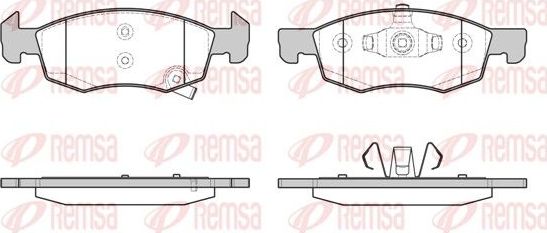 Тормозные колодки Remsa. Артикул 1634.02