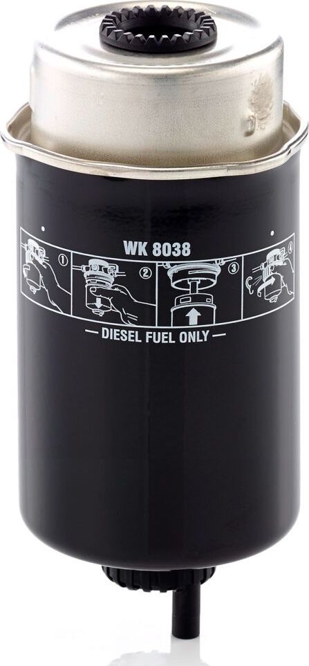 Топливный фильтр Mann-Filter. Артикул WK 8038
