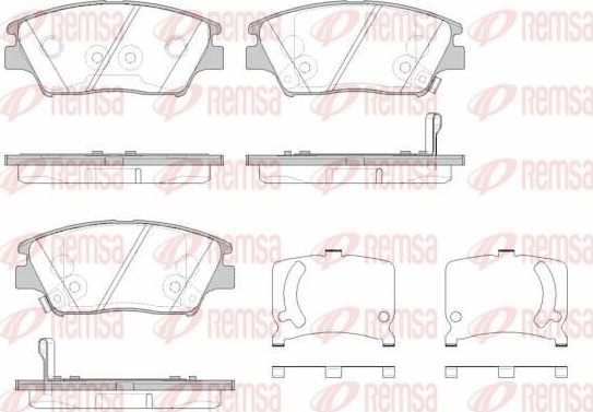 Тормозные колодки Remsa. Артикул 1824.02
