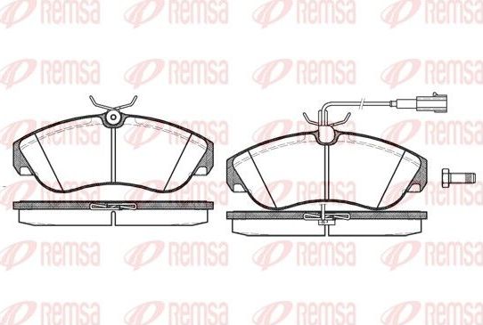 Тормозные колодки Remsa. Артикул 0487.11
