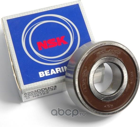 6203DDUC3E NSK ПОДШИПНИК УНИВЕРСАЛЬНЫЙ 17X40X12 ( D NS7S5)6203ZZC3E, NSK. Артикул 6203DDUC3E