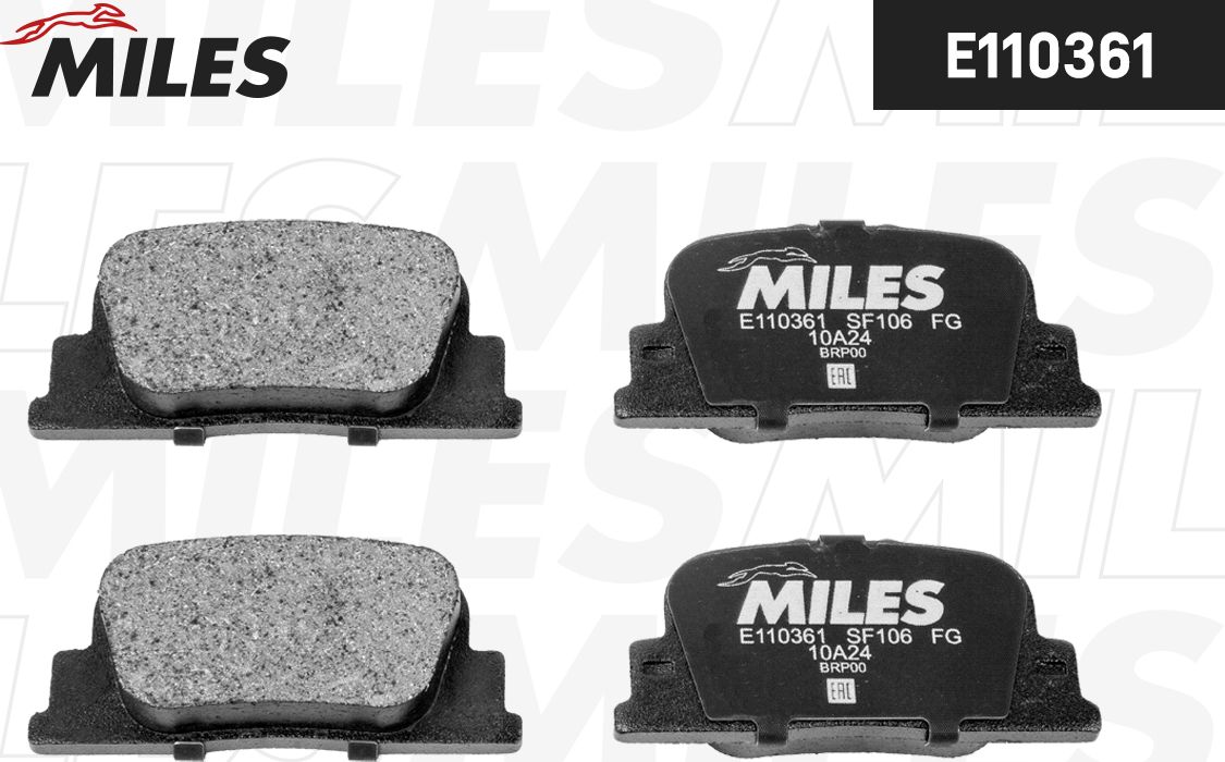 Тормозные колодки Miles (Semi-Metallic). Артикул E110361