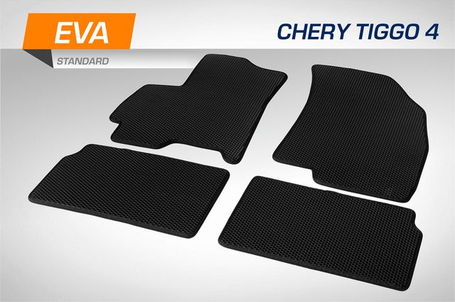 Коврики AutoFlex EVA (ЭВА, ЕВА) Standart для салона Chery Tiggo 4 2017-2019 2019-2026. Артикул 6090301