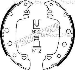 Тормозные колодки Trusting задние для Dacia 1310 1983-2004. Артикул 088.204
