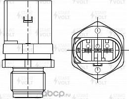 Датчик давления топлива StartVOLT для BMW 5 VII (G30/G31) 2016-2020. Артикул FPS 0026