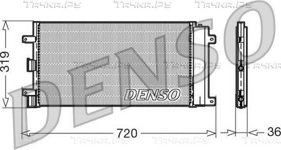 Радиатор кондиционера (конденсатор) Denso. Артикул DCN09042