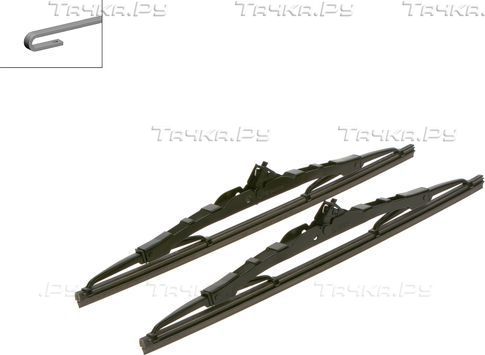 Щетки стеклоочистителя (дворники) Bosch для FSO 126p 1977-2000. Артикул 3 397 118 700