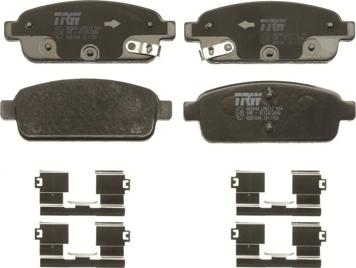 Тормозные колодки TRW COTEC задние для Opel Ampera I 2011-2015. Артикул GDB1844