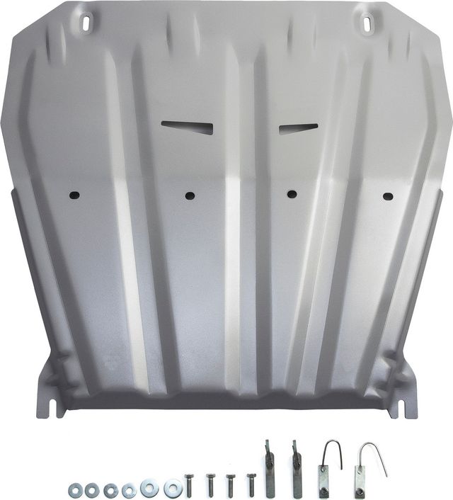 Защита алюминиевая Rival для картера и КПП Renault Koleos I 2008-2016. Артикул 333.4158.1