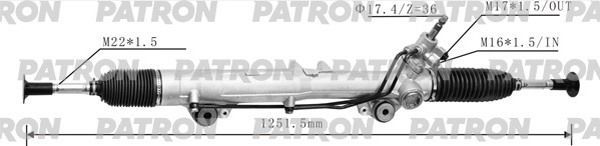Рулевая рейка Patron. Артикул PSG3036