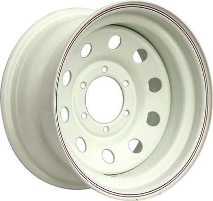 Колёсный диск OFF-ROAD Wheels усиленный стальной белый 6x139,7 8xR16 d110 ET-25 для Toyota Hilux VIII 2015-2024. Артикул 1680-63910WH-25