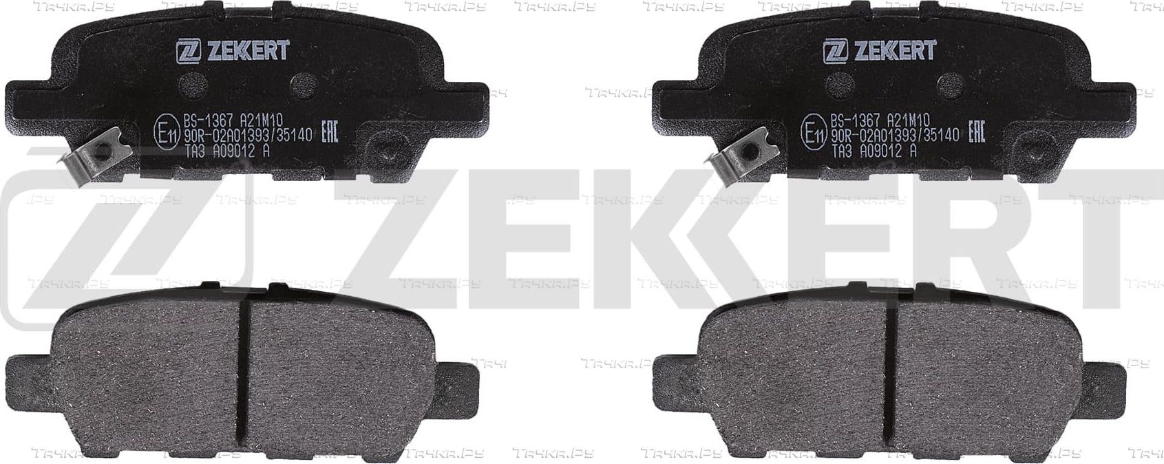 Тормозные колодки Zekkert задние для Nissan Cube Z12 2010-2026. Артикул BS-1367