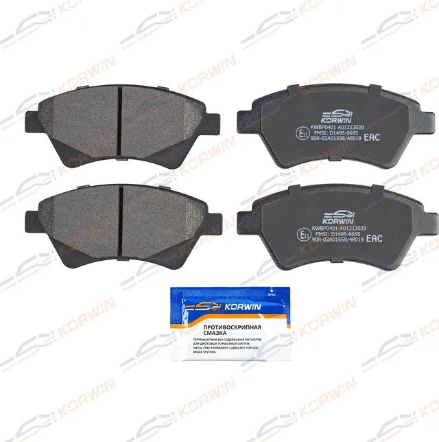 Колодки тормозные перед. Renault Megane II 03-/Scenic II 03-/Grand Scenic II 04 (Korwin). Артикул KWBP0401