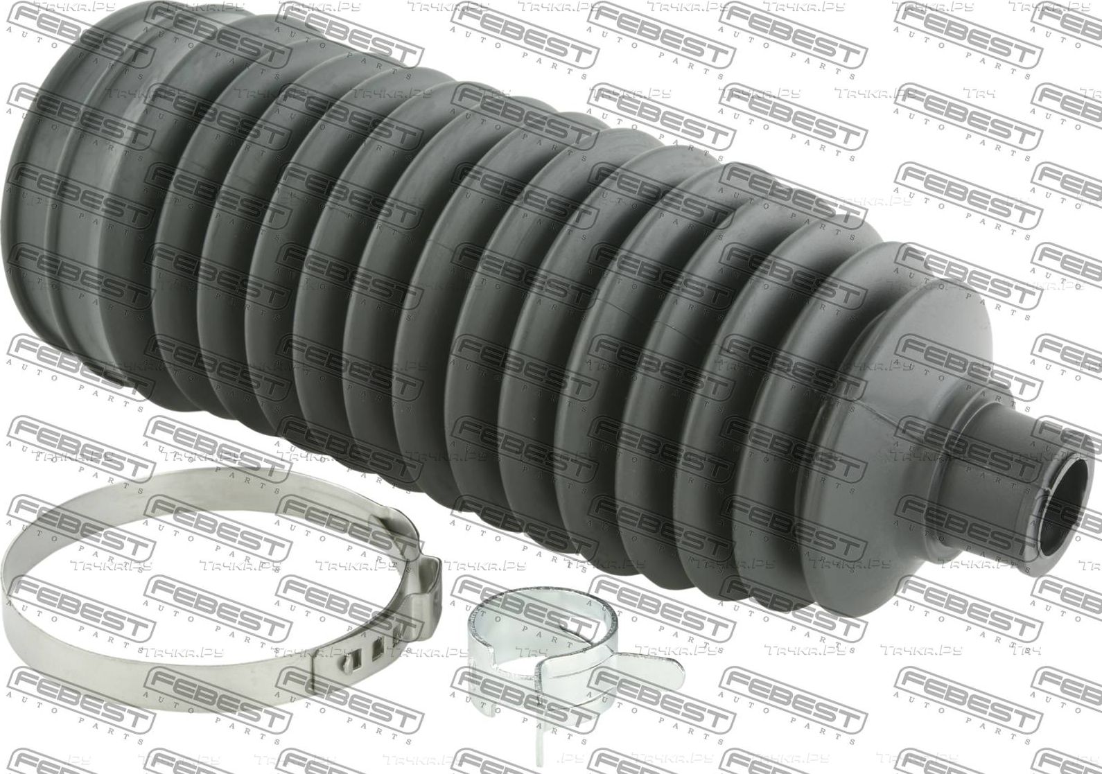 Пыльник рулевой рейки Febest передний для Nissan Micra K12 2005-2010. Артикул NRKB-C11