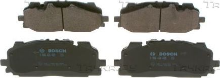 Тормозные колодки Bosch (Low-Metallic) передние для Audi Q5 II (FY) 2016-2026. Артикул 0 986 424 429
