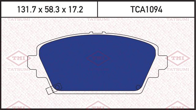 Колодки тормозные HONDA ACCORD 98- перед. (Tatsumi). Артикул TCA1094