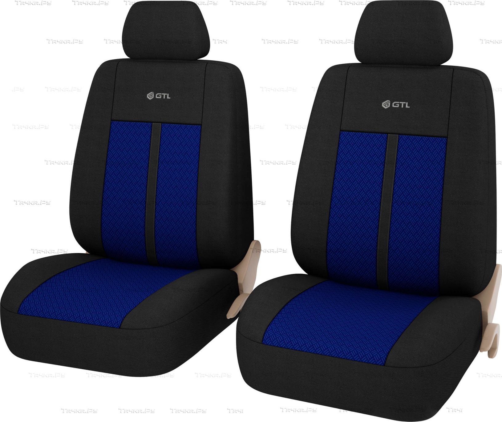 Чехлы универсальные PSV GTL Modern 2 FRONT на сидения, цвет Синий. Артикул 130014