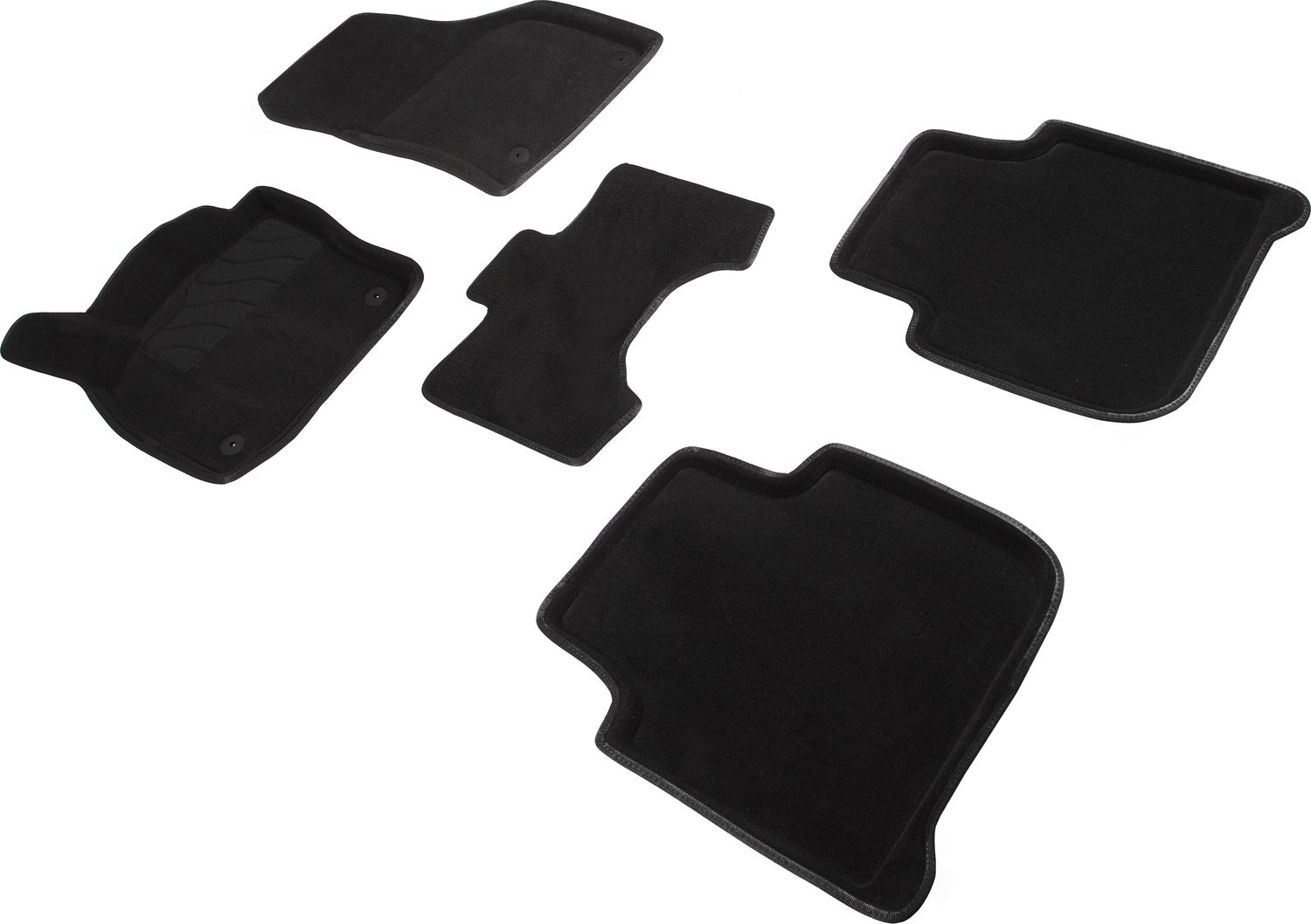 Коврики Seintex 3D ворсовые для салона Skoda Kodiaq 5 мест 2017-2026. Артикул 89283