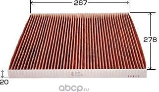 Фильтр салона J32 Z51 угольный AC209EX (VIC). Артикул AC209EX