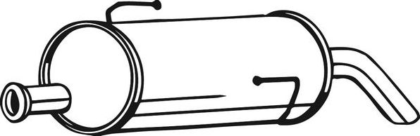 Глушитель (задняя часть) Bosal для Peugeot 206 2005-2012. Артикул 190-001