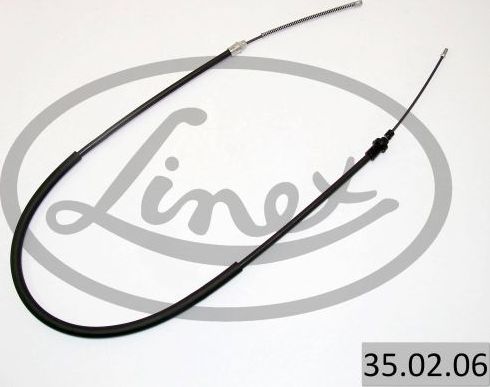 Трос ручника (тросик ручного тормоза) Linex. Артикул 35.02.06