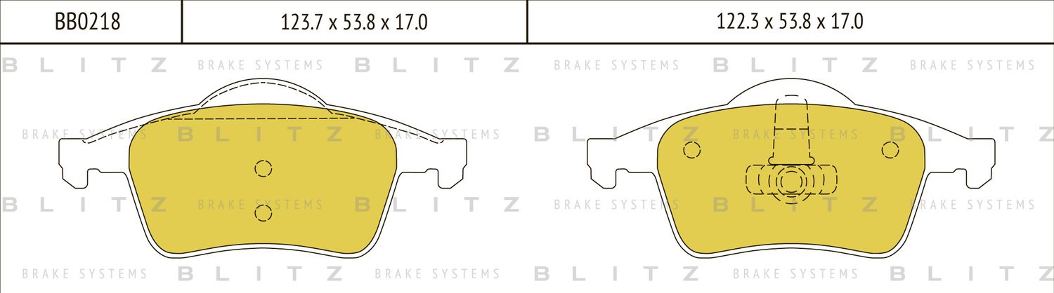 Колодки тормозные VOLVO S60/S70/S80/XC70 98- задн. (Blitz). Артикул BB0218
