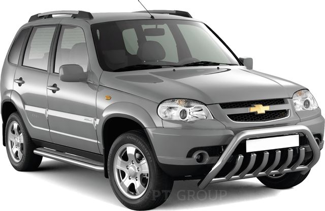 Рейлинги продольные PT Group Комфорт для Lada Niva 2020-2026 Серебристый муар. Артикул 02010603