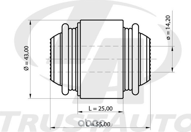 Сайлентблок плавающий ТА (Trustauto). Артикул SB7007011