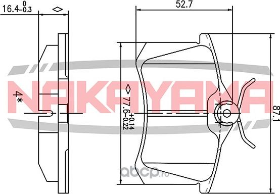 Колодки тормозные дисковые задние (17 мм) AUDI, SEAT, VW, FORD, RENAULT, CITROEN (Nakayama). Артикул HP8518NY