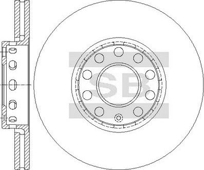 Тормозной диск Sangsin Hi-Q. Артикул SD5421