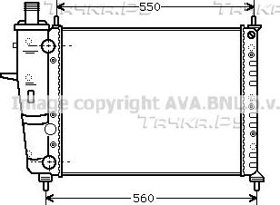 Радиатор охлаждения двигателя AVA для Fiat Brava 1998-2002. Артикул FTA2230