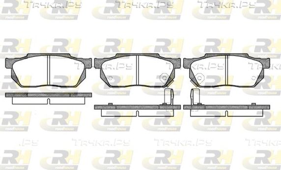 Тормозные колодки RoadHouse передние для Honda CR-X II 1989-1992. Артикул 2193.02