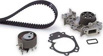 Помпа (водяной насос) с комплектом ремня ГРМ Gates PowerGrip® для Renault Twingo I 2001-2012. Артикул KP25577XS
