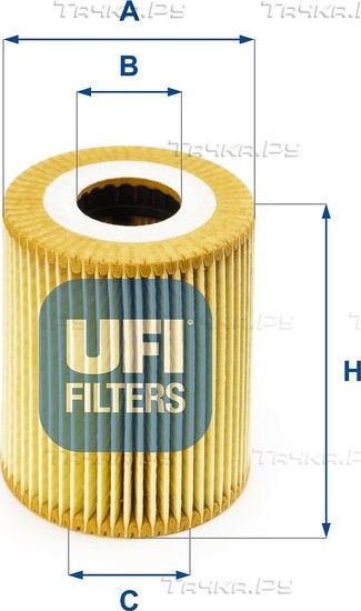 Масляный фильтр UFI для BMW X5 I (E53) 2001-2003. Артикул 25.030.00