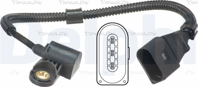 Датчик положения распредвала Delphi для Volkswagen Tiguan I 2007-2018. Артикул SS11217