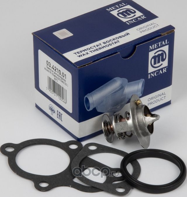 Термостат METAL INCAR для а/м Hyundai Accent 99-/Elantra 00-/Getz (02-) 82С (тер (Metal-Incar). Артикул 03421001