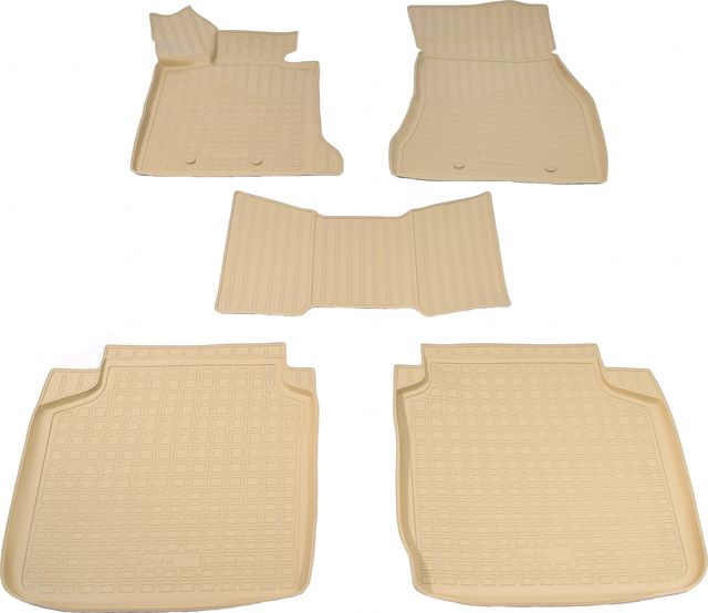 Коврики 3D Норпласт для салона BMW 7 (G12) длинная база 2015-2026 БЕЖЕВЫЙ. Артикул NPA11-C07-254-B