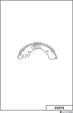 Тормозные колодки MK Kashiyama задние для Honda Logo 1999-2002. Артикул K5516