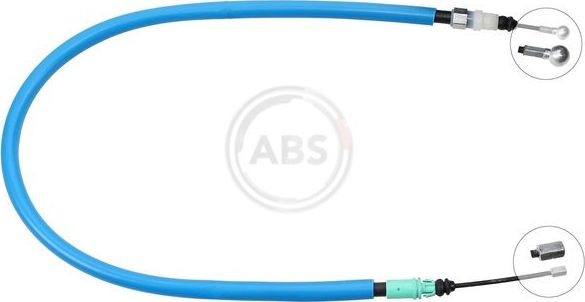 Трос ручника (тросик ручного тормоза) ABS задний левый для Peugeot 5008 I 2009-2017. Артикул K18892