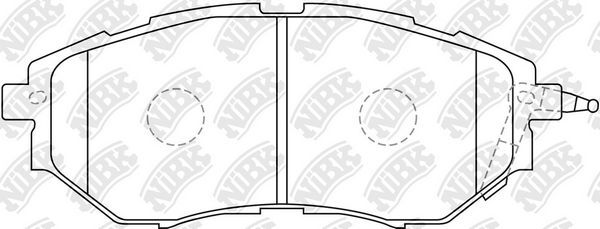 Тормозные колодки NiBK. Артикул PN7499
