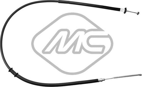 Трос ручника (тросик ручного тормоза) Metalcaucho правый для Fiat Punto II 1999-2012. Артикул 80426