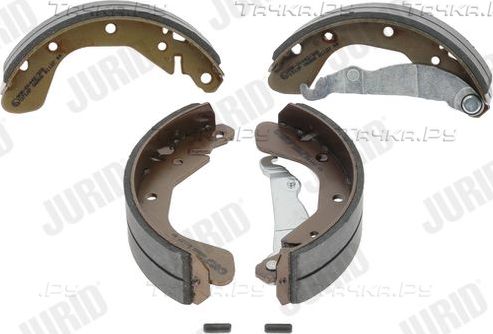 Тормозные колодки Jurid задние для Daewoo Lanos 1997-2008. Артикул 362218J