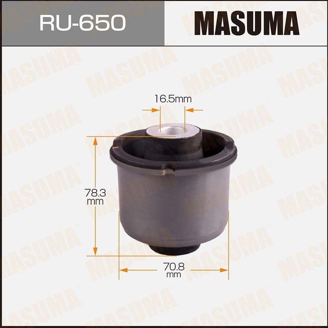 Сайлентблок заднего рычага подвески Masuma правый/левый для Mazda 2 II (DE) 2007-2015. Артикул RU-650