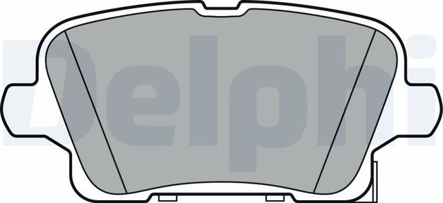 Тормозные колодки Delphi (Low-Metallic). Артикул LP3373