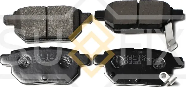 Колодки тормозные дисковые задние правые/левые GREAT WALL C30 2012 (Sufix). Артикул SX1439