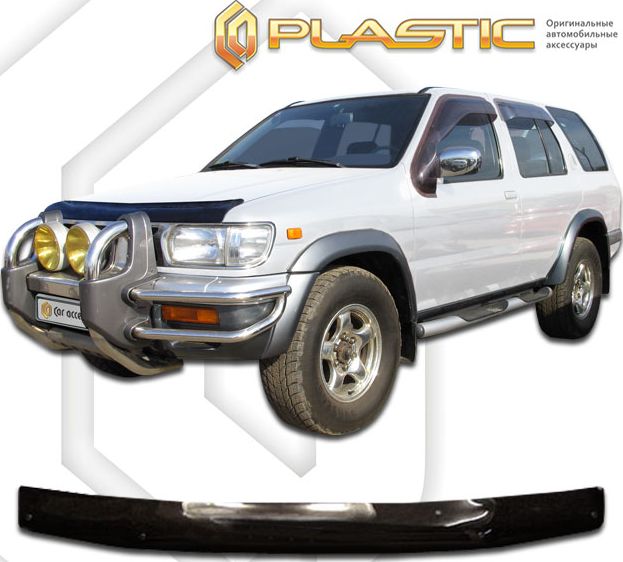 Дефлектор СА Пластик для капота (Classic черный) для Nissan Terrano R50 1995-1999. Артикул 2010010100025