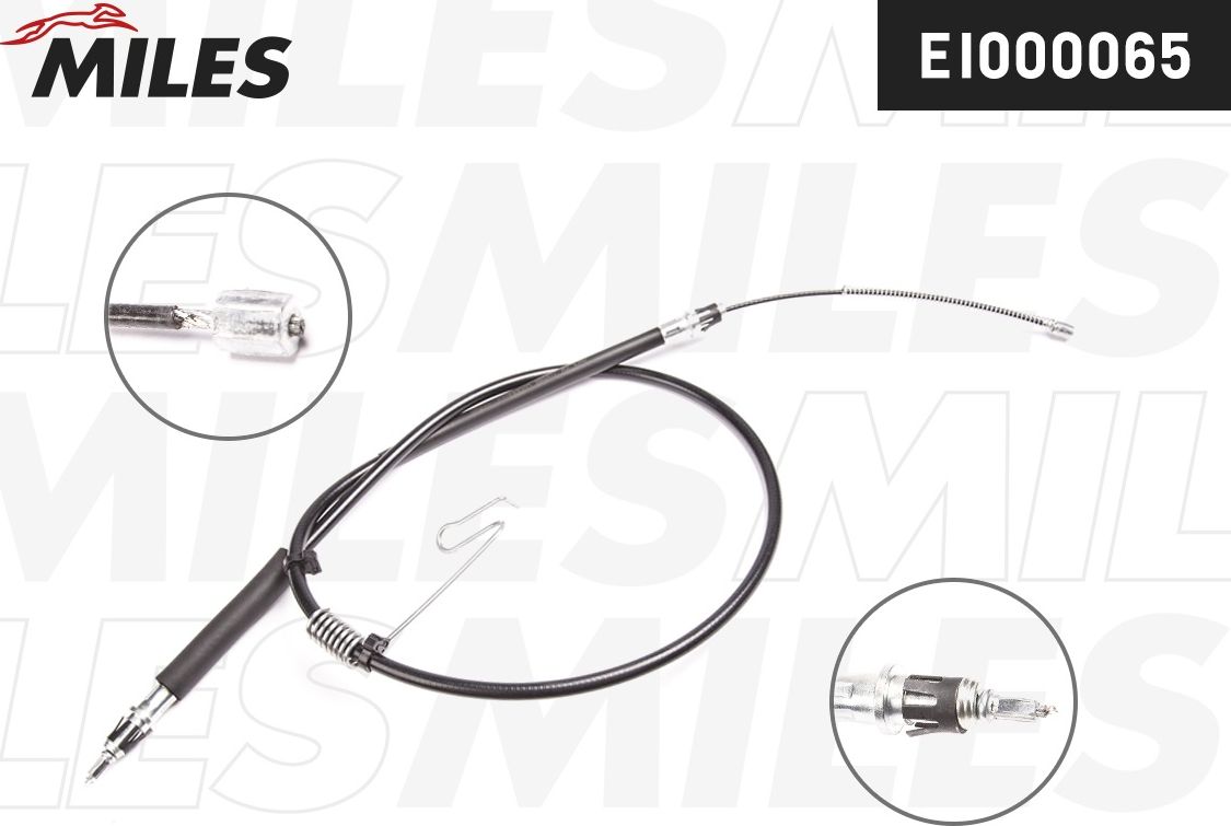 Трос ручника (тросик ручного тормоза) Miles. Артикул EI000065
