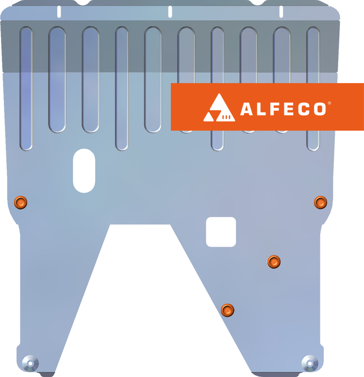 Защита алюминиевая Alfeco для картера и КПП Chery M11 2010-2015. Артикул ALF.02.09 AL4